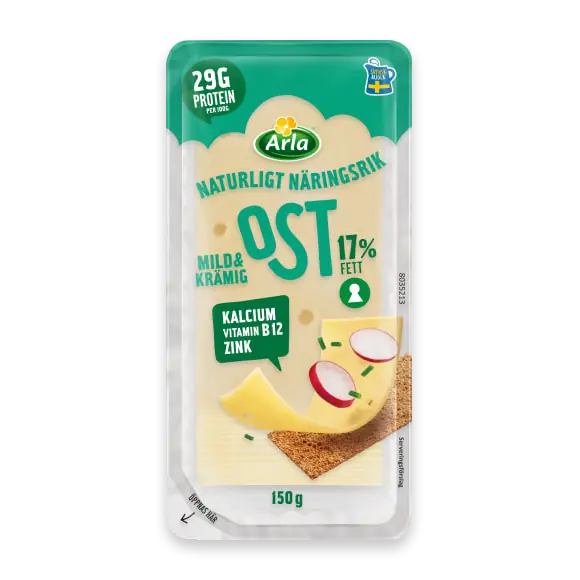Mild&krämig Skivad Ost 17%
