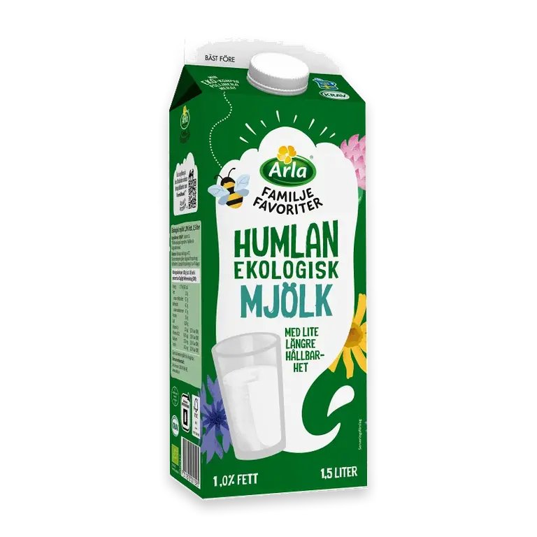 Mjölk Humlan Ekologisk 1% 1500ml KRAV Arla®