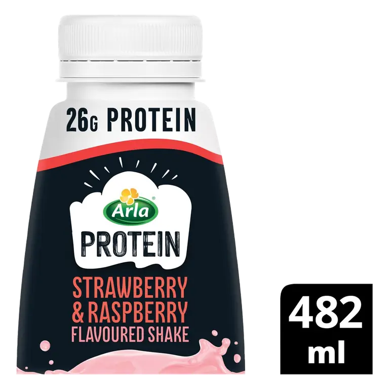 Protein Strawberry and Raspberry Flavoured Milk Shake 482ml