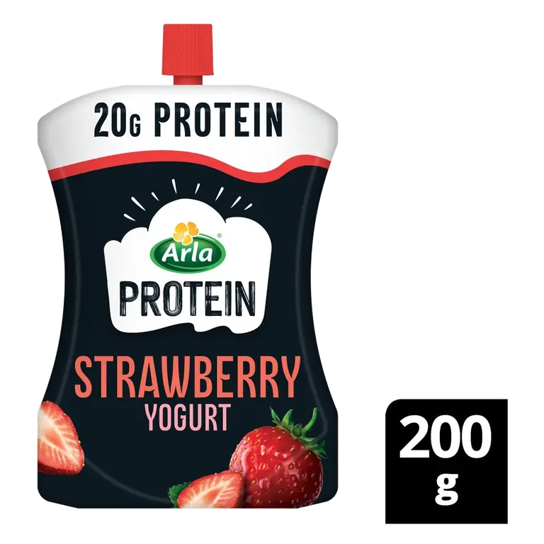 Protein Strawberry Yogurt Pouch 200g