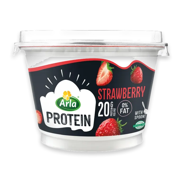 Proteinkvarg Jordgubb Laktosfri 0,2% 200g Arla®