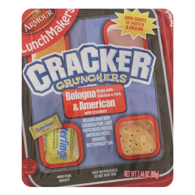 Armour LunchMakers Bologna Cracker Crunchers with Nestle Butterfinger Bar