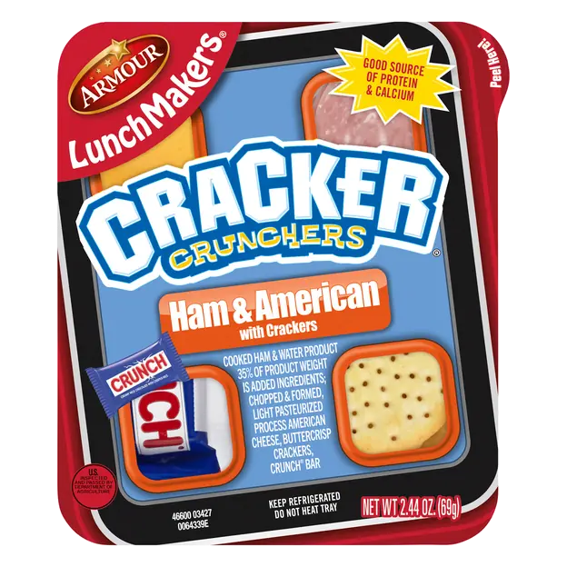LunchMakers Cracker Crunchers Ham & American