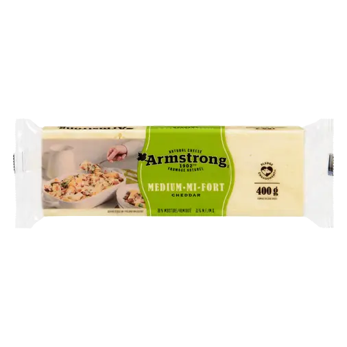 Medium Cheddar Cheese White 400 g