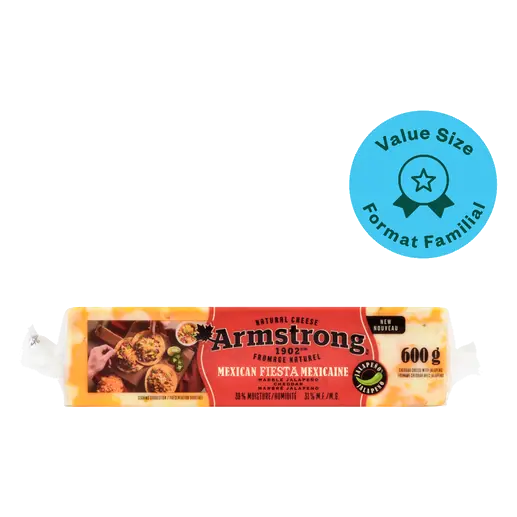 Cheese Mexican Fiesta Marble Cheddar Value Size 600 g