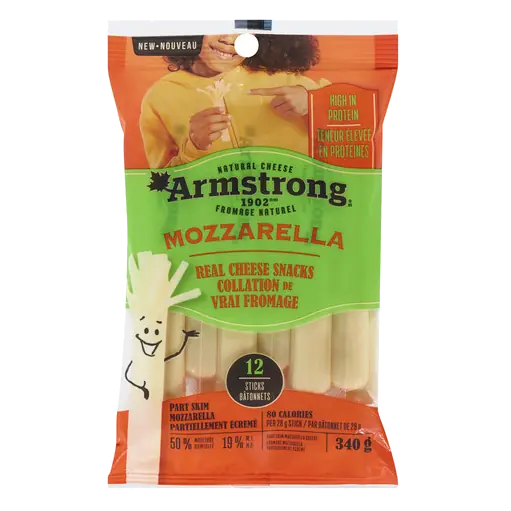 Cheese Snack Partly Skimmed Mozzarella Stick 340 g