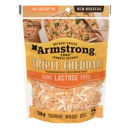 Lactose-Free Shredded Cheese Triple Blend 320 g