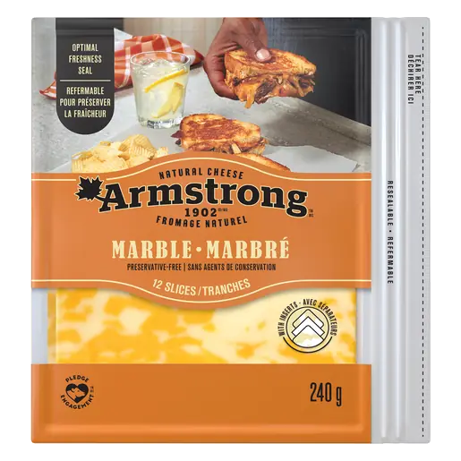 Marble Cheddar Cheese Slices 240 g