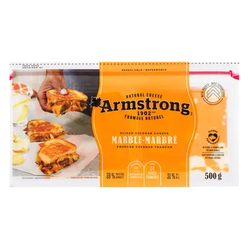 Natural Sliced Cheese Marble 24 Slices 500 g