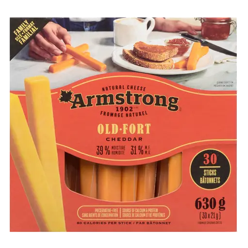 Old Yellow Cheddar Cheese Sticks 630 g