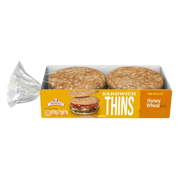 Honey Wheat Seeded Sandwich Thins Pre-Sliced - 6 ct
