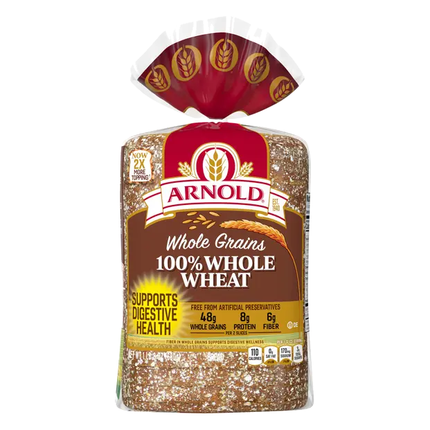 Whole Grains 100% Whole Wheat Bread Sliced