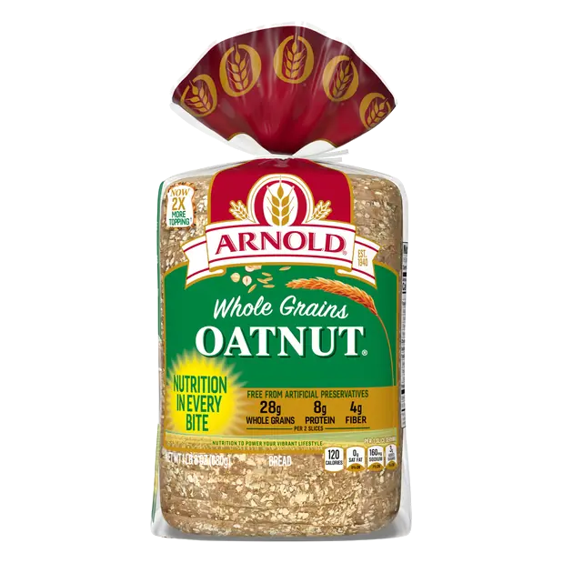 Whole Grains Oatnut Bread Sliced
