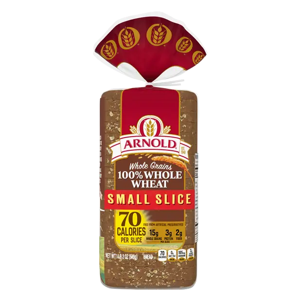 Whole Grains Small 100% Whole Wheat Bread Sliced