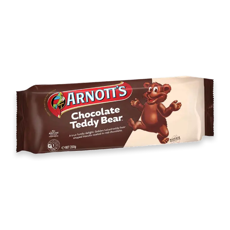 Chocolate Teddy Bear Biscuits