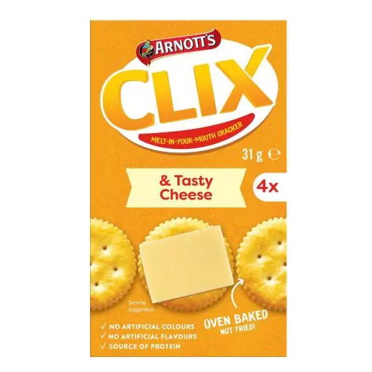 Clix Crackers & Tasty Cheese