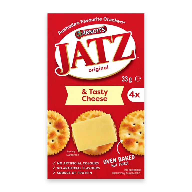 Jatz Cracker Biscuits & Tasty Cheese