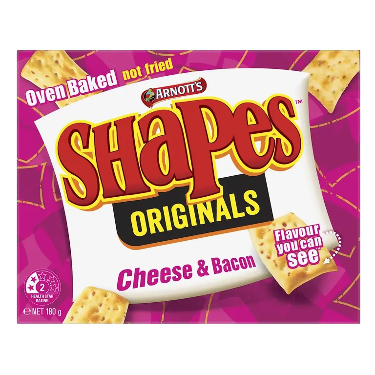Shapes Cheese & Bacon