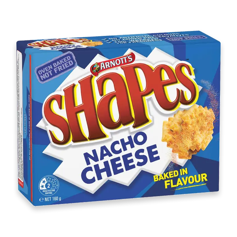 Shapes Nacho Cheese Cracker Biscuits