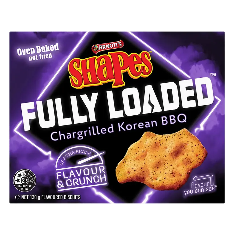Shapes Snacks Fully Loaded Chargrilled Korean BBQ