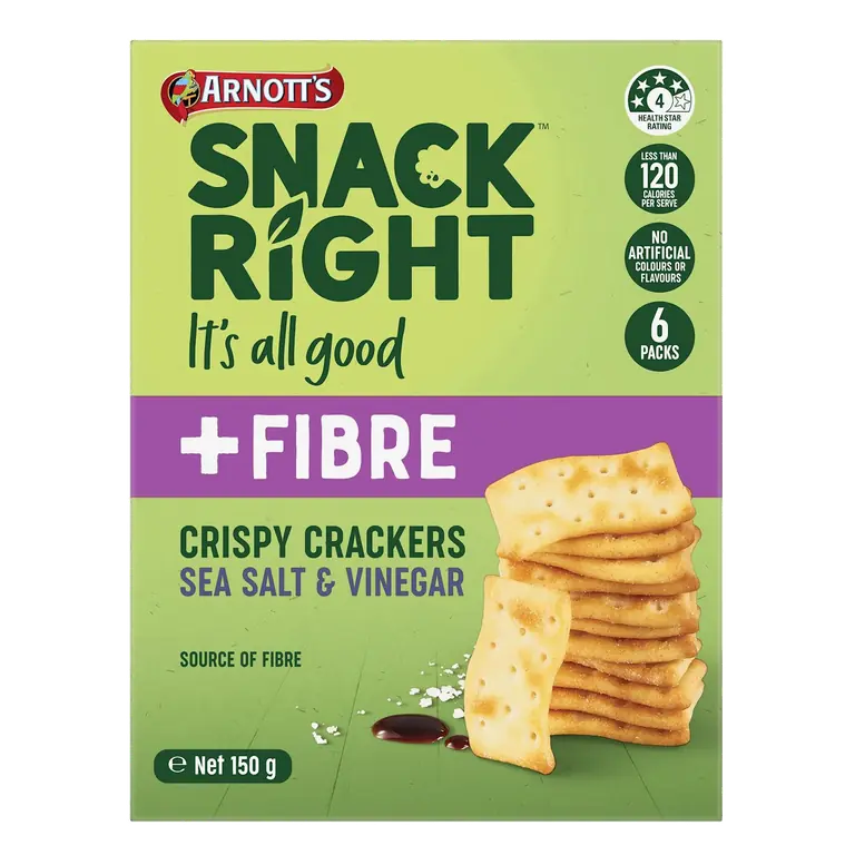 Snack Right Crispy Crackers Sea Salt & Vinegar
