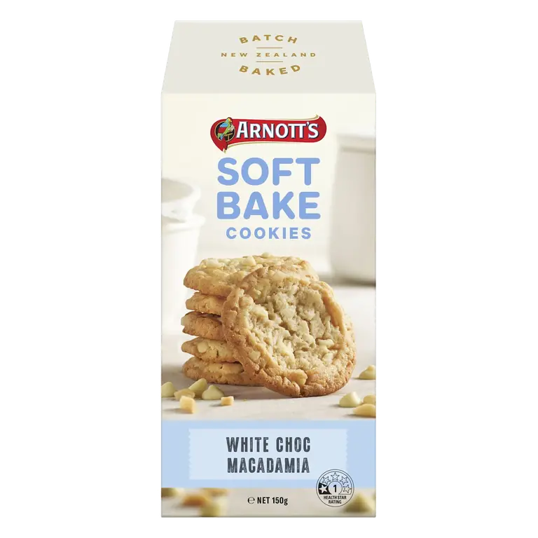Softbake Cookies Biscuits White Choc Macadamia