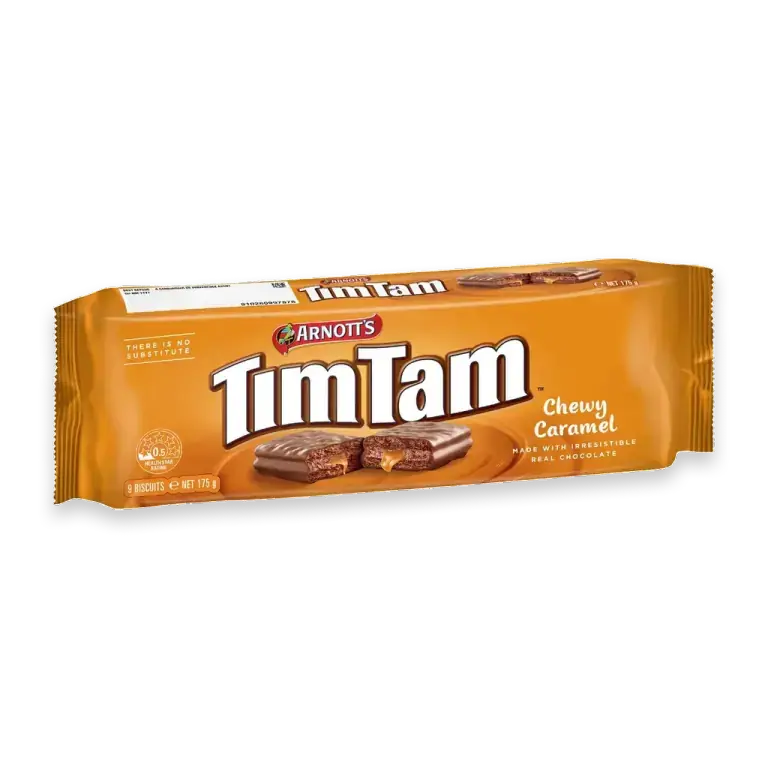Tim Tam Chewy Caramel Chocolate Biscuits