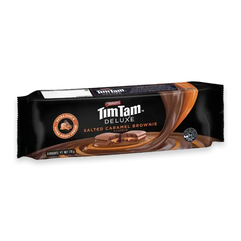 Tim Tam Deluxe Salted Caramel Brownie Chocolate Biscuits