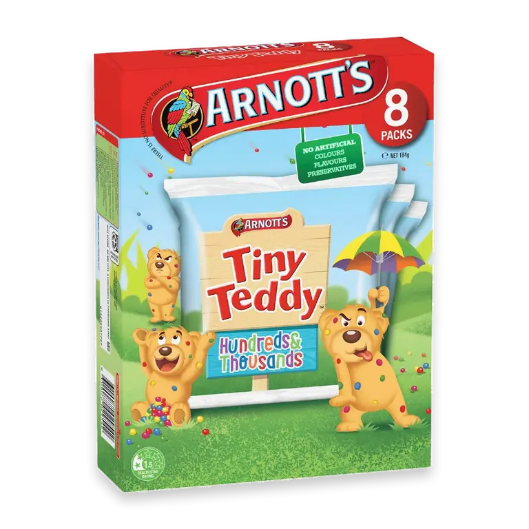 Tiny Teddy Hundreds & Thousands Biscuits