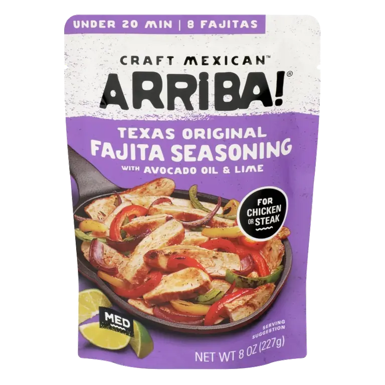 Arriba! Texas Original Steak and Chicken Fajita Seasoning, 8oz