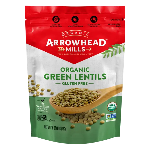 Organic Gluten Free Dry Green Lentils