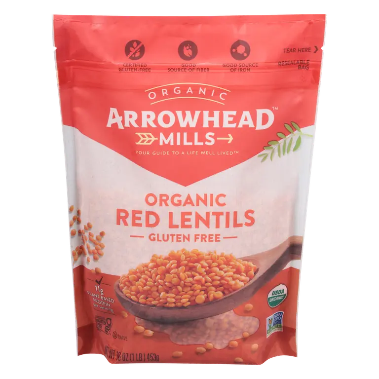 Organic Gluten Free Dry Red Lentils