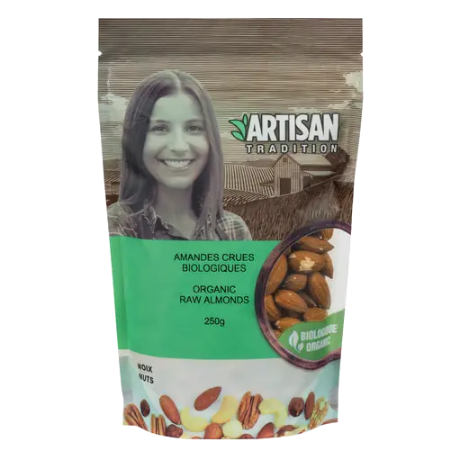 Organic Nuts Raw Almond 250 g