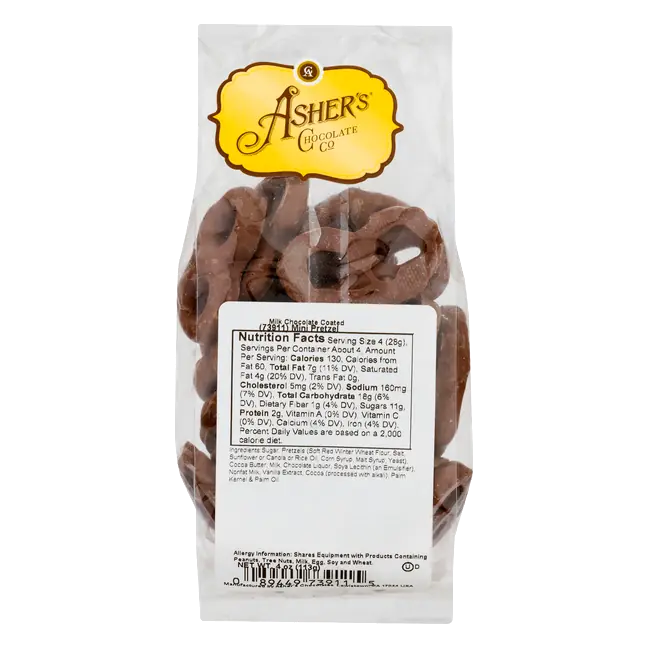 Milk Chocolate Coated Mini Pretzels