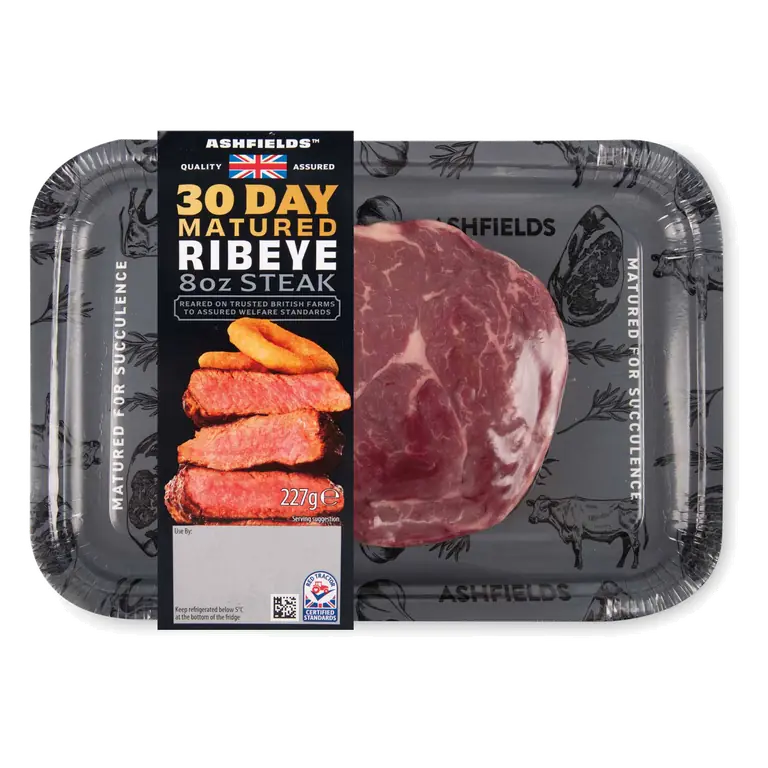100% British Ribeye Steak 30 Day Matured