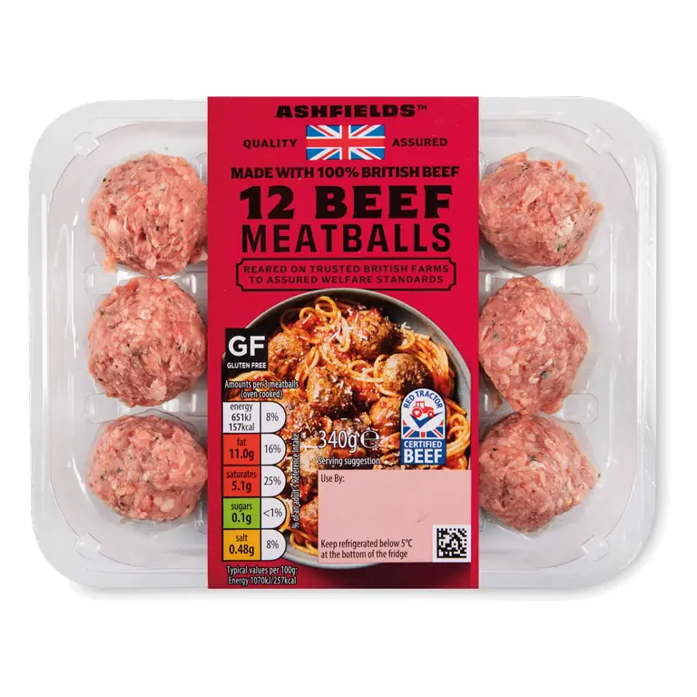 British Beef Meatballs 12 Pack