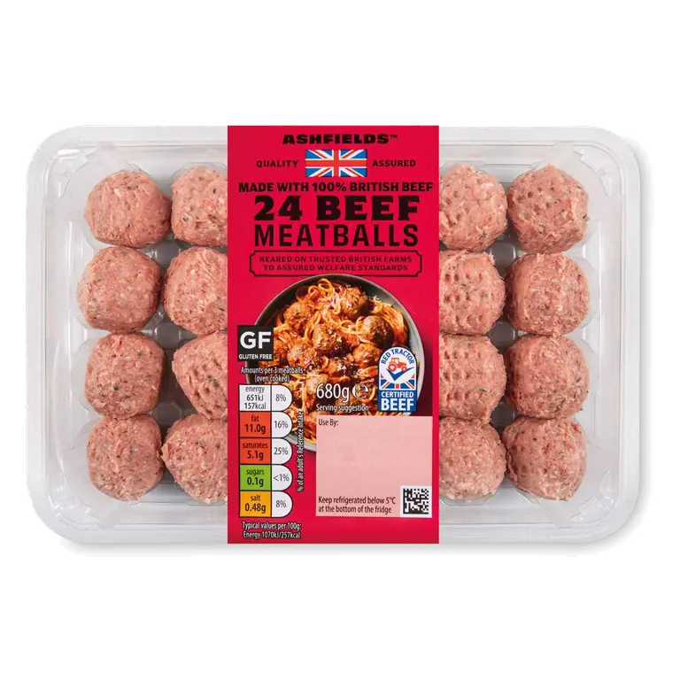 British Beef Meatballs 24 Pack