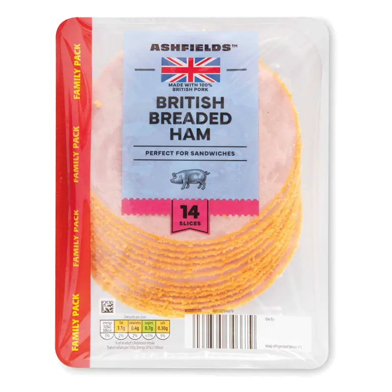 British Breaded Ham 14 Slices