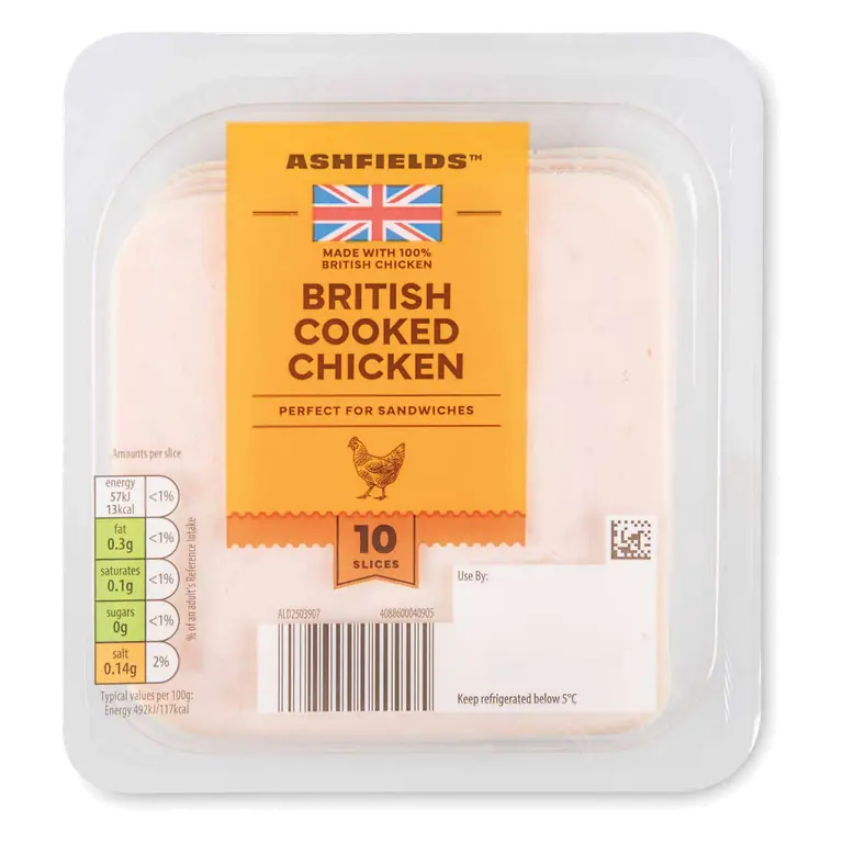 British Cooked Chicken 10 Slices