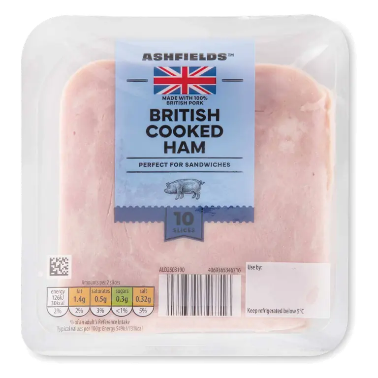 British Cooked Ham 10 Slices