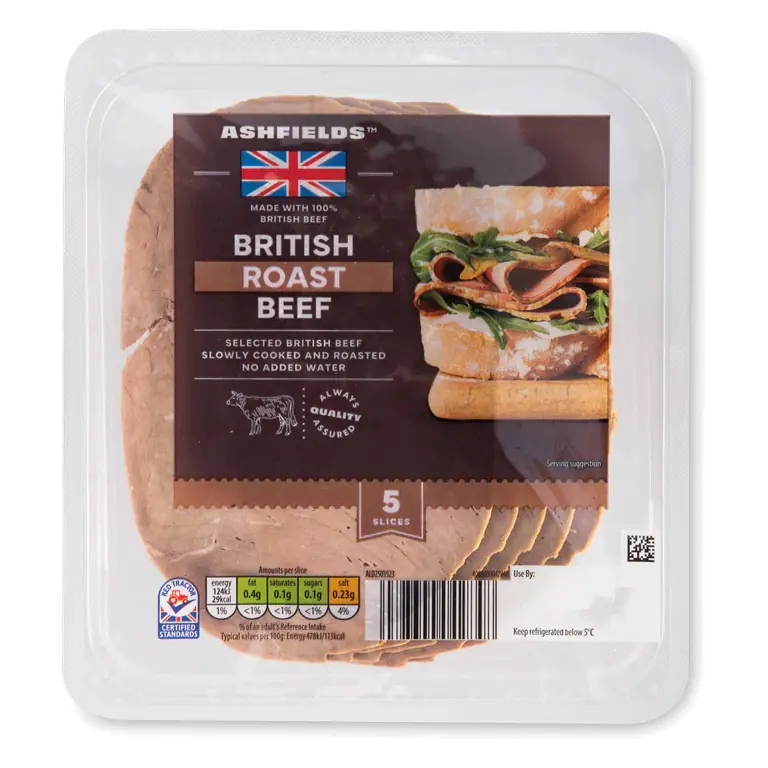 British Roast Topside of Beef 5 Slices