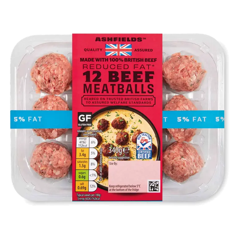 British Skinny Beef Meatballs 5% Fat