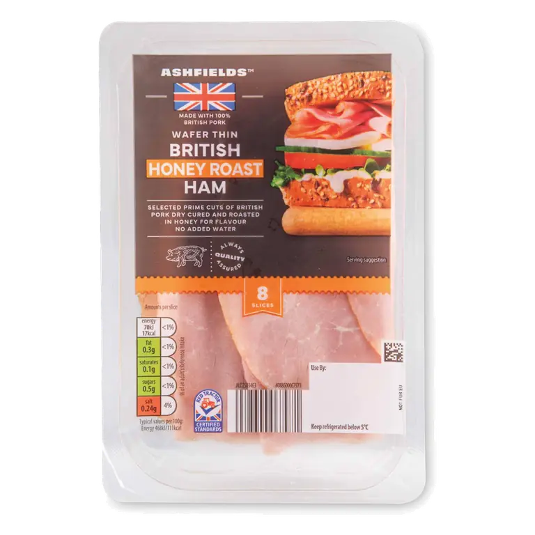 British Wafer Thin Honey Roast Ham 9 Slices