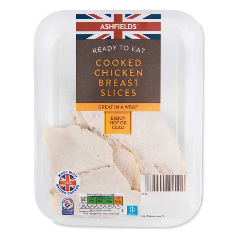 Cooked Chicken Breast Slices