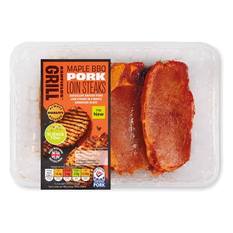 Maple BBQ Marinated Pork Loin Steak