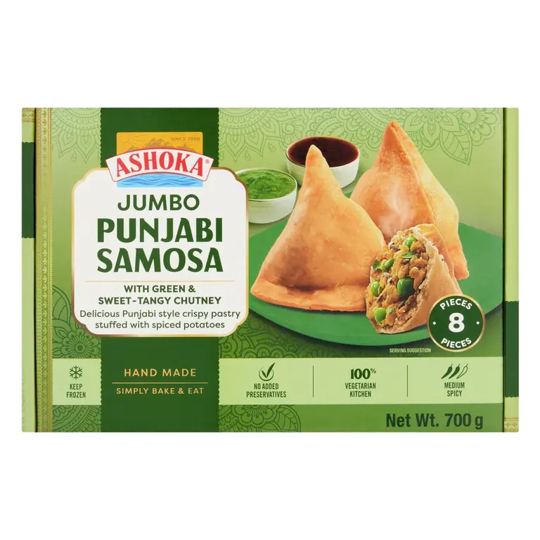 Jumbo Punjabi Samosa 8 Piece Pack 700g