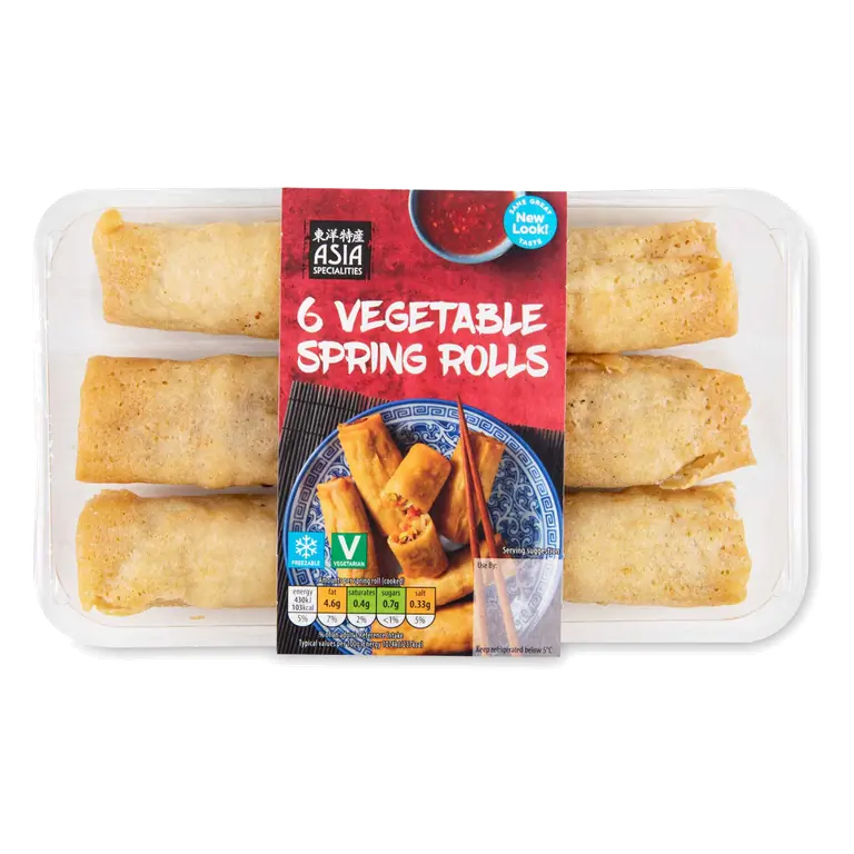 Vegetable Spring Rolls 6 Pack
