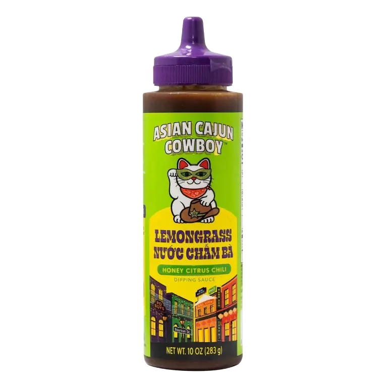 Asian Cajun Cowboy Lemongrass Bayou Honey Citrus Chili Dipping Sauce, 10oz
