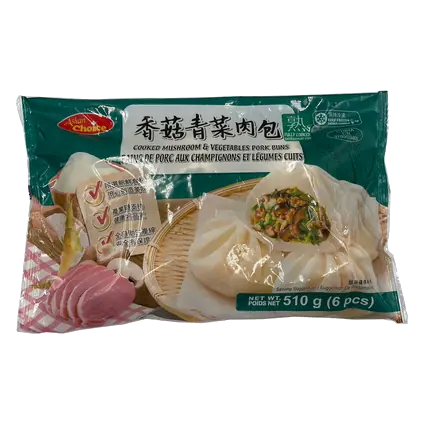Frozen Cooked Buns Mushroom & Vegetable Pork 510 g