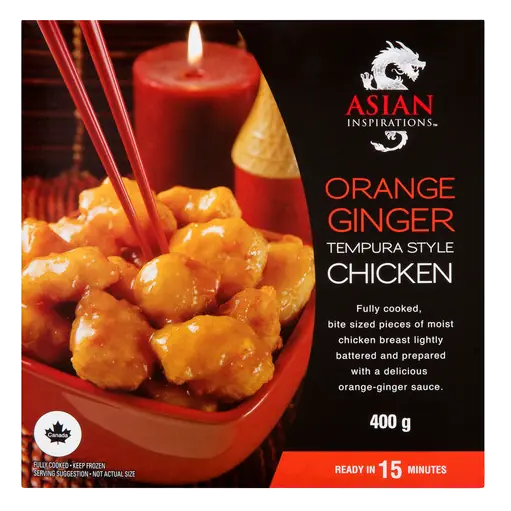 Frozen Chicken Tempura Style Orange Ginger 400 g